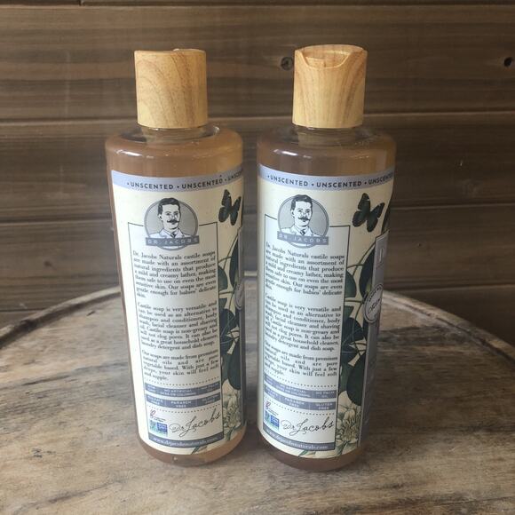 DR. JACOBS, NATURALS CASTILE LIQUID SOAP, Unscented For Sensitive Skin 32 OZ - Picture 4 of 6